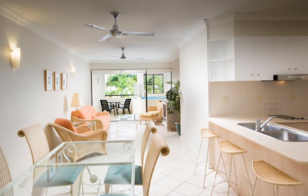 Kitchen area in Suite