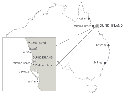 Dunk Island Location map
