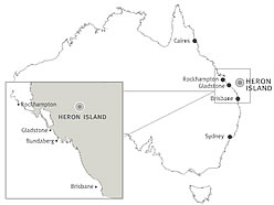 Map of Heron Island