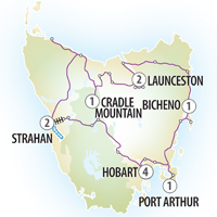 Evergreen Tours 12 Day Tasmanian Explorer Itinerary