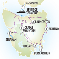 Evergreen Tours 11 Day Tasmanian Adventure & Cruise Itinerary