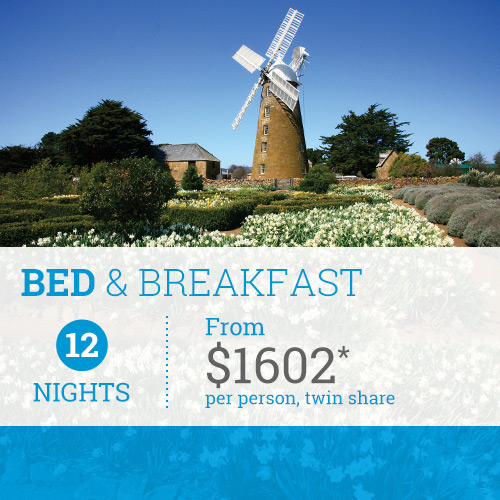 Bed & Breakfast Package from TasVacations