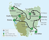 Itinerary map