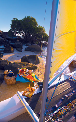 Find a part of the island to enjoy your gourmet picnic hamper